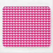 Roze Cute Hearts Pattern Mousepad Muismat (Voorkant)