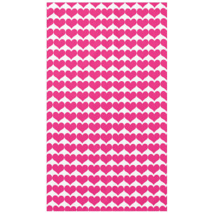 Roze Cute Hearts Pattern Tablecloth Tafelkleed
