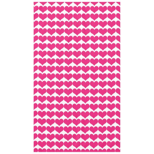 Roze Cute Hearts Pattern Tablecloth Tafelkleed (Voorkant)