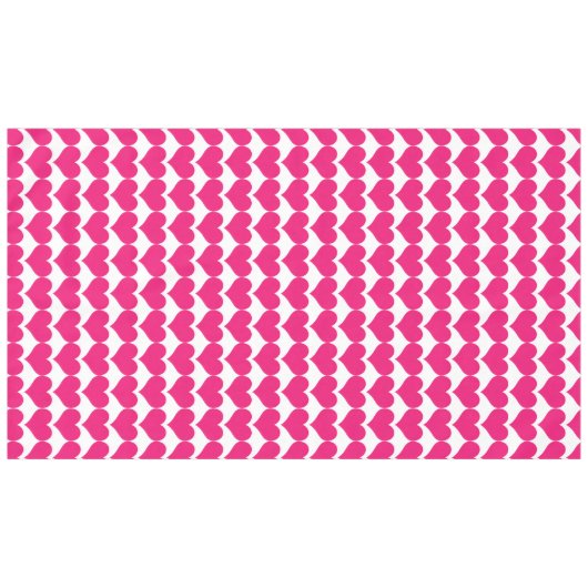 Roze Cute Hearts Pattern Tablecloth Tafelkleed (Voorkant (Horizontaal))