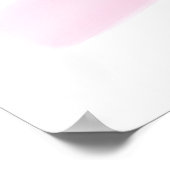 Roze Cute Hustle Motiverende Spreuk  Poster (Hoek)