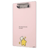 Roze Cute Klembord – “Ze geloofde dat ze het kon, (Links)