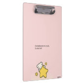 Roze Cute Klembord – “Ze geloofde dat ze het kon, (Rechts)
