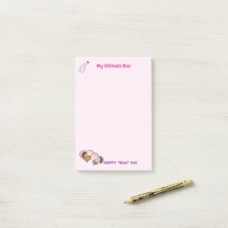 Roze cute minimalistische Kdrama Kpop 2 foto's mei Post-it® Notes