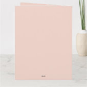 Roze Cute Monkey Baby Meisje Aankondiging (Achterkant)