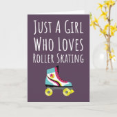 Roze Cute Roller Skate Kaarten Voor Baby Meisjes K (Gele Bloem)