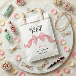 Roze Cute Strik Zij Knoop Het Knoopje Bruidsmeisje Bedankzakje