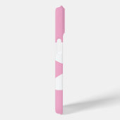 Roze Cute Witte Madeliefje IPhone 15 Hoesje (Achterkant / Rechts)