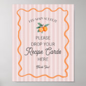 Roze Cutie Hoofd Squeeze Citroen Deel een Recept Poster (Voorkant)