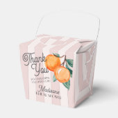 Roze Cutie Main Squeeze Citrus Verjaardagsfeest Bedankdoosjes (Voorkant Zijde)