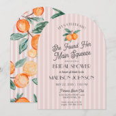 Roze Cutie Main Squeeze Citrus Vrijgezellenfeest Kaart (Voorkant / Achterkant)