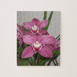 Roze cyberorchideeën Puzzle Legpuzzel