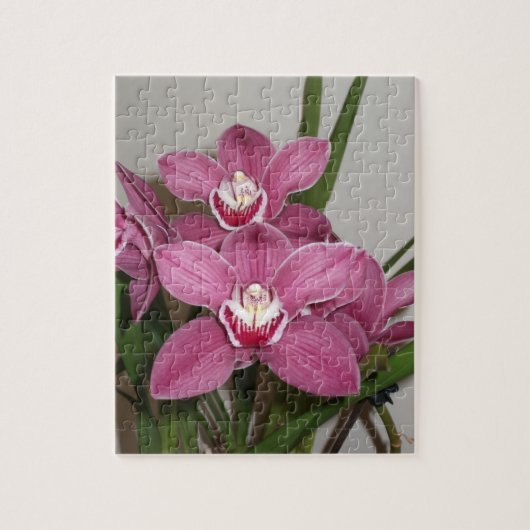 Roze cyberorchideeën Puzzle Legpuzzel (Verticaal)
