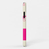 Roze cyclisch silhouet patroon Case-Mate iPhone case (Achterkant/rechts)