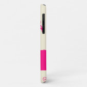 Roze cyclisch silhouet patroon Case-Mate iPhone case (Achterkant/links)