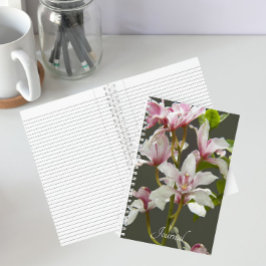 Roze Cymbidium Insigne Orchideeën Bloemen Notitieboek