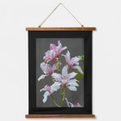 Roze Cymbidium Insigne Orchids Floral Hangend Wandkleed (Voorkant)