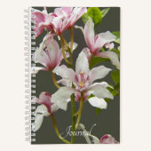 Roze Cymbidium Insigne Orchids Floral Notitieboek (Voorkant)