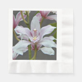 Roze Cymbidium Insigne Orchids Floral Servet (Voorkant)