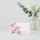 Roze Cymbidium Orchid Bloemen Trouwplaats Kaarten Plaatskaartje (Staand voorkant)