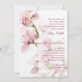 Roze Cymbidium Orchid Foto Weddenschap Kaart (Achterkant)