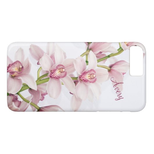 Roze Cymbidium Orchidee Bloem Case-Mate iPhone Case (Achterkant (Horizontaal))