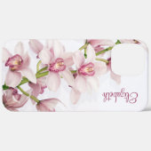 Roze Cymbidium Orchidee Bloemen Case-Mate iPhone Case (Achterkant / Rechts)