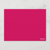 Roze D20-Briefkaart voor dijgamertabel Briefkaart (Achterkant)