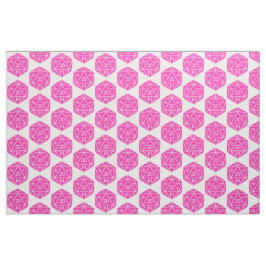 Roze D20-doestverbinding Stof