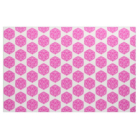 Roze D20-doestverbinding Stof (Yard (91,4 cm))