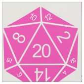 Roze D20-doestverbinding Stof (Close Up)