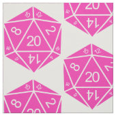 Roze D20-doestverbinding Stof (Swatch)