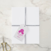 Roze D20-Labels voor weddenschappen Cadeaulabel (Met Touw)