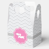 Roze Dachshund Baby Shower Feest Favor Doos Bedankdoosjes (Geopend)