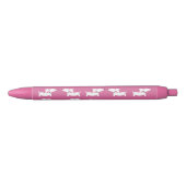 Roze Dachshund Ink Pen voor Doxie Lovers (Voorkant)