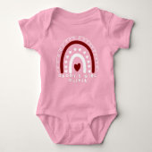 Roze Daddy's Girl Baby Bodypakje Romper (Voorkant)