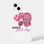 roze dag iPhone hoesje (Achterkant)