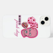 roze dag iPhone hoesje (Achterkant horizontaal)