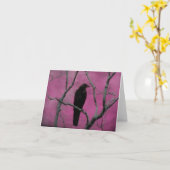 Roze dag kaart (Gele Bloem)