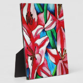 Roze dag laly waterverf art schilderij fotoplaat (Zijkant)