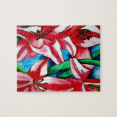 Roze dag laly waterverf art schilderij legpuzzel (Horizontaal)