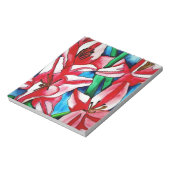 Roze dag laly waterverf art schilderij notitieblok (Linkerzijde)