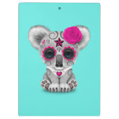 Roze dag van de dode Baby Koala Klembord (Achterkant)