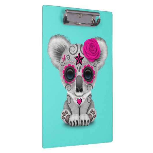 Roze dag van de dode Baby Koala Klembord (Rechts)