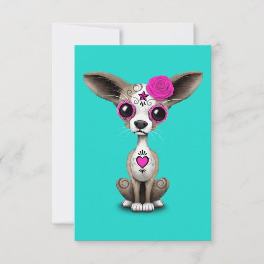 Roze dag van de dode Chihuahua (Voorkant)