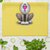 Roze dag van de dode Chihuahua Theedoek (Gevouwen)