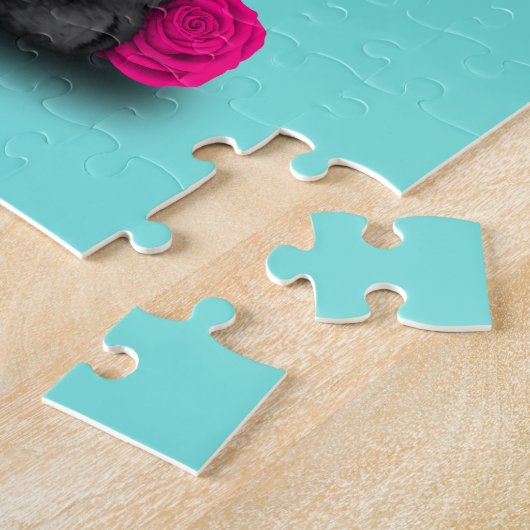 Roze dag van de dode Kitten Legpuzzel (Zijkant)