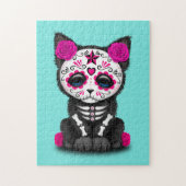Roze dag van de dode Kitten Legpuzzel (Verticaal)