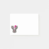Roze dag van de dode olifant post-it® notes (Voorkant)