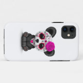 Roze dag van de dode suikerschedel Panda op wit Case-Mate iPhone Case (Achterkant (horizontaal))